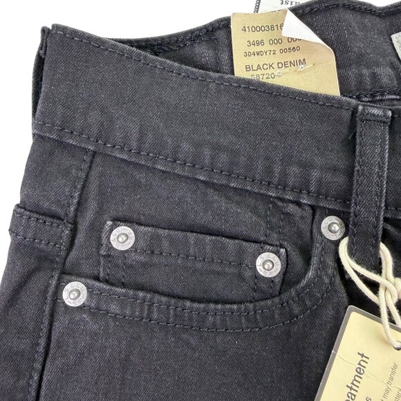 Levis Womens Black Denim Boot Cut 512 Jeans Mid Rise Stretch Sz10 Medium - Picture 3 of 15